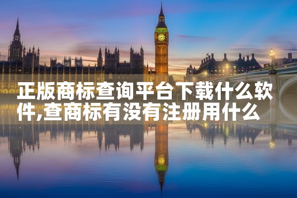 正版商标查询平台下载什么软件