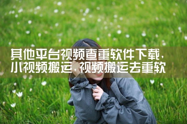 其他平台视频查重软件下载