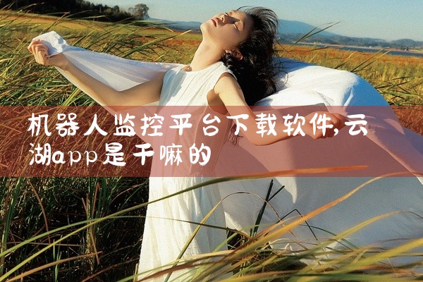 机器人监控平台下载软件