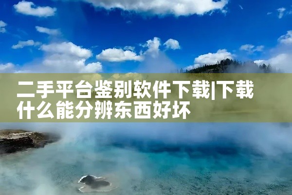 二手平台鉴别软件下载