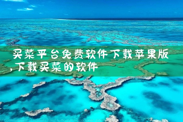 买菜平台免费软件下载苹果版