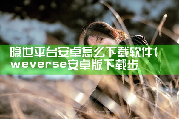 隐世平台安卓怎么下载软件