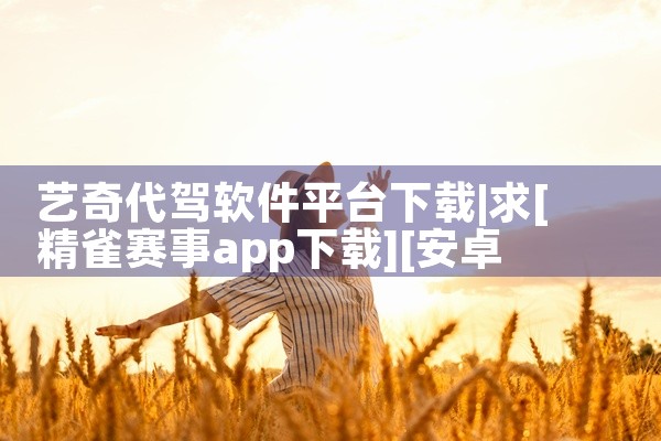 艺奇代驾软件平台下载